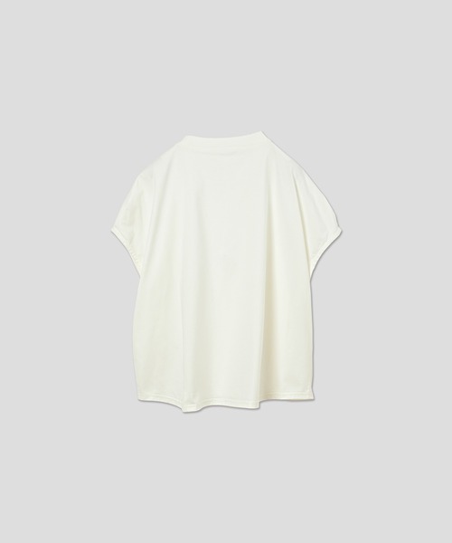 WHYTO.(ホワイト)の「「WHYTO. / ホワイト」 DROP FRENCH SLEEVES TEE(Tシャツ/カットソー・レディース・ブラック/グレイッシュベージュ/オフホワイト・36/38)」の9枚目の写真