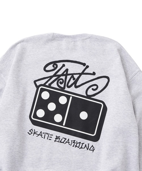 セール】【UNISEX/ユニセックス】FACT ドミノスウェットクルー