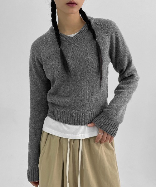 BLACKUP（ブラックアップ）の「[MADE] ステンヌVネックニット（ニット