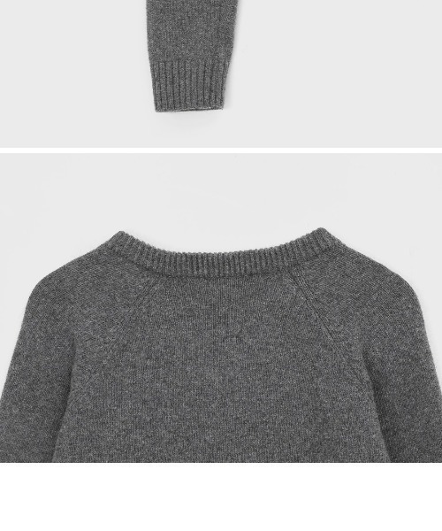 BLACKUP（ブラックアップ）の「[MADE] ステンヌVネックニット（ニット/セーター・レディース・ベージュ/ブラック/グレー・ONESIZE）」の4枚目の写真