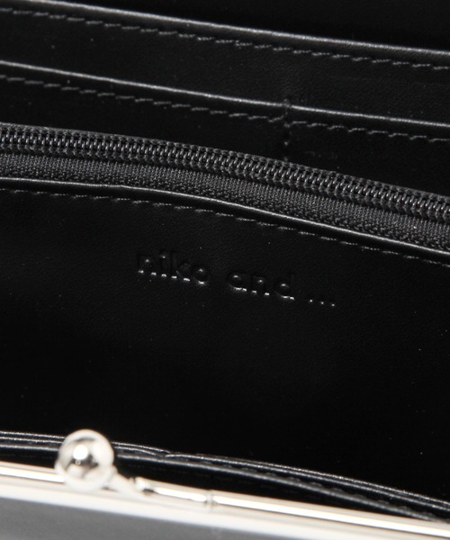 niko and...（ニコアンド）の「オリジナルロゴがま口ロング財布（財布・レディース・ブラック/グリーン・0）」の11枚目の写真