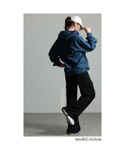 Sawa a la mode(サワアラモード)の「ニットカーゴパンツ(カーゴパンツ・レディース・グレー/ブラック・FREE)」の9枚目の写真