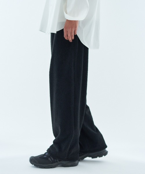 onegravity（ワングラビティ）の「onegravity / テディジャージー ワイドイージーパンツ（スウェットパンツ・メンズ・ブラック/ライトグレー・LARGE/MEDIUM/SMALL/X-LARGE）」の3枚目の写真