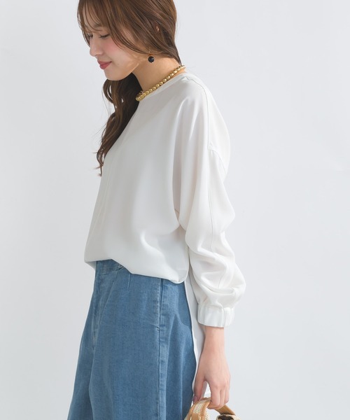PICCIN(ピッチン)の「前後2wayストレッチドルマンブラウス(シャツ/ブラウス・レディース・オフホワイト/ブラック/サックスブルー・M)」の22枚目の写真