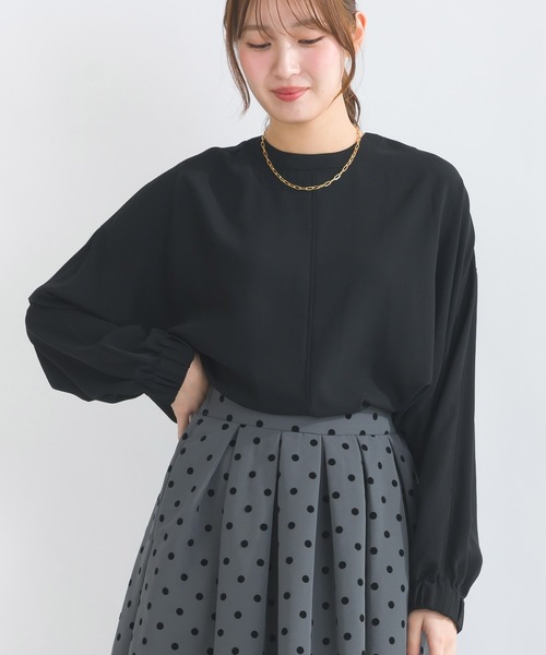 PICCIN(ピッチン)の「前後2wayストレッチドルマンブラウス(シャツ/ブラウス・レディース・オフホワイト/ブラック/サックスブルー・M)」の14枚目の写真