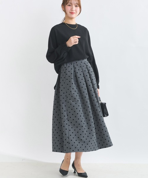 PICCIN(ピッチン)の「前後2wayストレッチドルマンブラウス(シャツ/ブラウス・レディース・オフホワイト/ブラック/サックスブルー・M)」の13枚目の写真