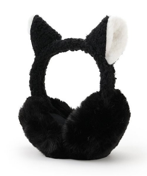 LOVETOXIC（ラブトキシック）の「ネコミミイヤマフ（イヤーマフ・キッズ・ブラック/アイボリー/グレー・F）」の2枚目の写真