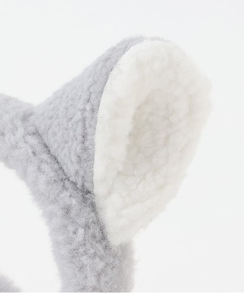 LOVETOXIC（ラブトキシック）の「ネコミミイヤマフ（イヤーマフ・キッズ・ブラック/アイボリー/グレー・F）」の7枚目の写真