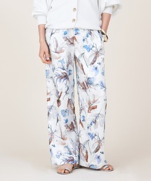 【marmors】flower print straight pants