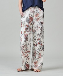 【marmors】flower print straight pants