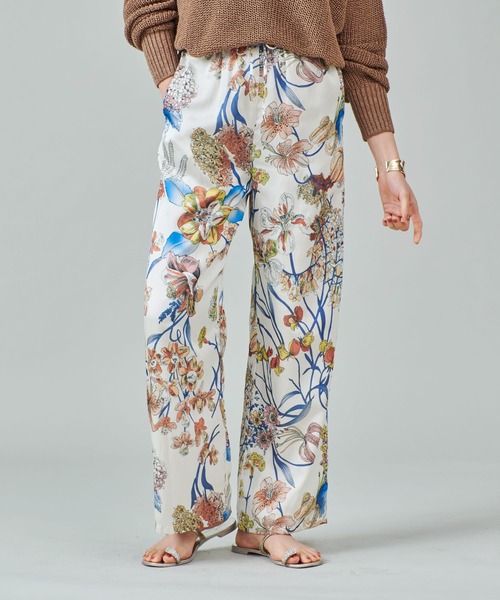 【marmors】flower print straight pants（その他パンツ）｜marmors（マルモア）