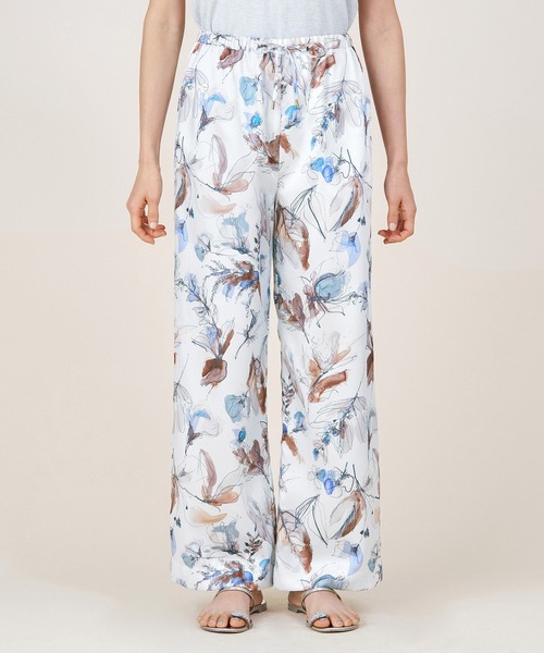 marmors（マルモア）の「【marmors】flower print straight pants（その他パンツ・レディース・オレンジ/マルチ/オフホワイト/ブルー・36）」の5枚目の写真