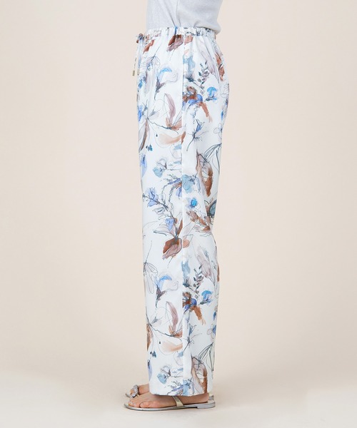 marmors（マルモア）の「【marmors】flower print straight pants（その他パンツ・レディース・オレンジ/マルチ/オフホワイト/ブルー・36）」の7枚目の写真