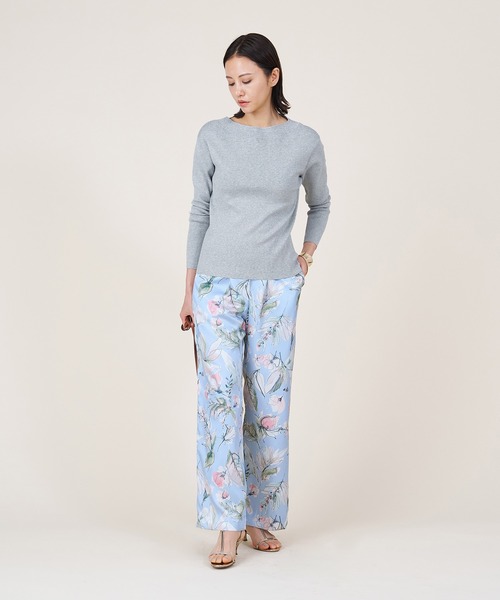marmors（マルモア）の「【marmors】flower print straight pants（その他パンツ・レディース・オレンジ/マルチ/オフホワイト/ブルー・36）」の10枚目の写真