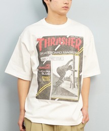 THRASHER（スラッシャー）の「【ムラサキスポーツ限定】THRASHER/スラッシャー 半袖Tシャツ/半袖Tee フロントプリント オーバーサイズ ユニセックス 252TH1ST037（Tシャツ/カットソー・メンズ）」