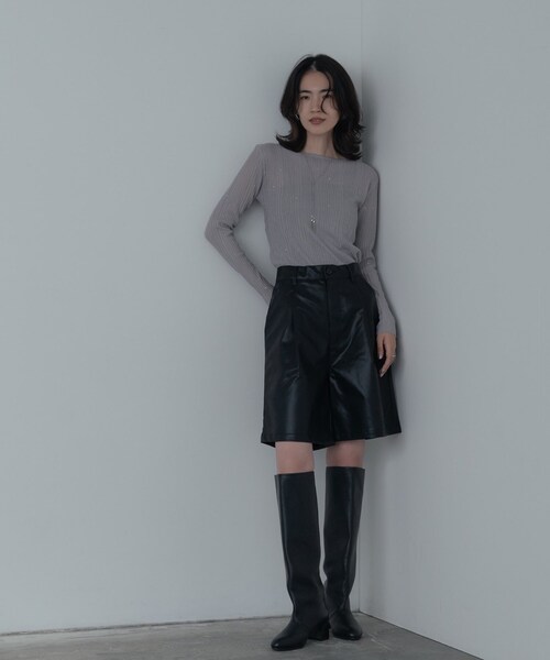 GALLEST（ギャレスト）の「シアースパンコールニット（ニット/セーター・レディース・ホワイト/グリーン/ピンク系/グレー/ブラック・38）」の13枚目の写真