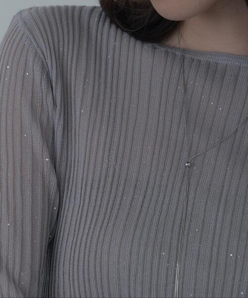 GALLEST（ギャレスト）の「シアースパンコールニット（ニット/セーター・レディース・ホワイト/グリーン/ピンク系/グレー/ブラック・38）」の10枚目の写真