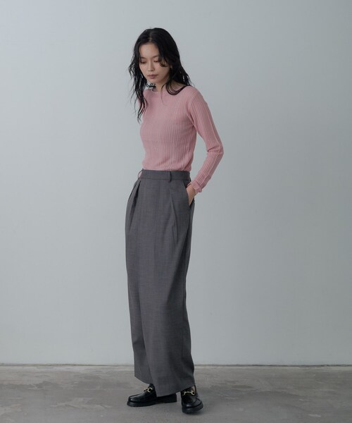 GALLEST（ギャレスト）の「シアースパンコールニット（ニット/セーター・レディース・ホワイト/グリーン/ピンク系/グレー/ブラック・38）」の20枚目の写真