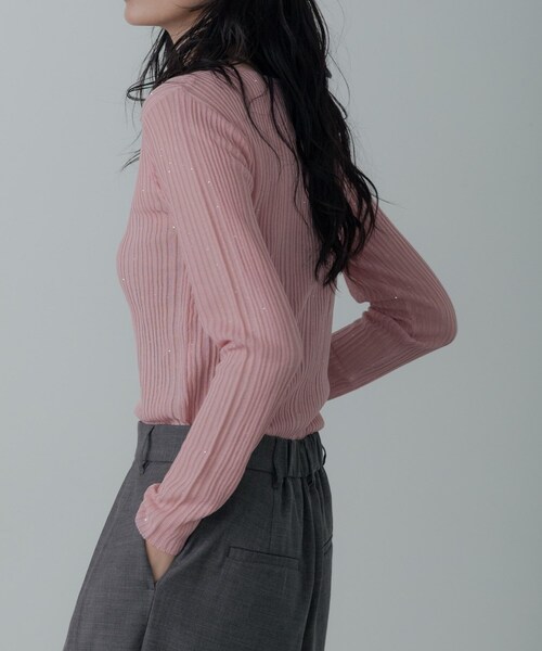 GALLEST（ギャレスト）の「シアースパンコールニット（ニット/セーター・レディース・ホワイト/グリーン/ピンク系/グレー/ブラック・38）」の15枚目の写真