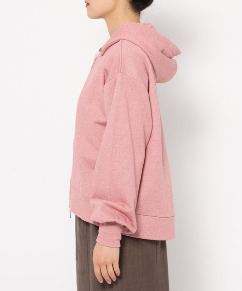 mysty woman（ミスティウーマン）の「アソート裏毛ZIPパーカー  322315（パーカー・レディース・グレー/ブラック/ピンク・FREE）」の8枚目の写真