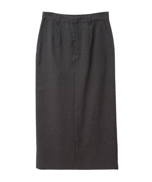 AMERICAN HOLIC（アメリカンホリック）の「イージーケアスリットタイトスカート（スカート・レディース・キャメル/杢グレー・L/M/S）」の3枚目の写真