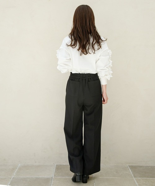 URBAN RESEARCH Sonny Label(アーバンリサーチサニーレーベル)の「『WEB限定』フリルスリーブプルオーバー(Tシャツ/カットソー・レディース・オフホワイト/ブラック・FREE)」の20枚目の写真