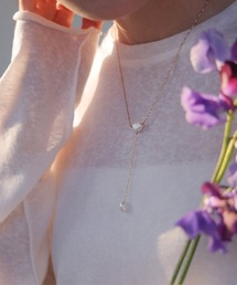 Bab | 淡水パールIラインネックレス(ネックレス)