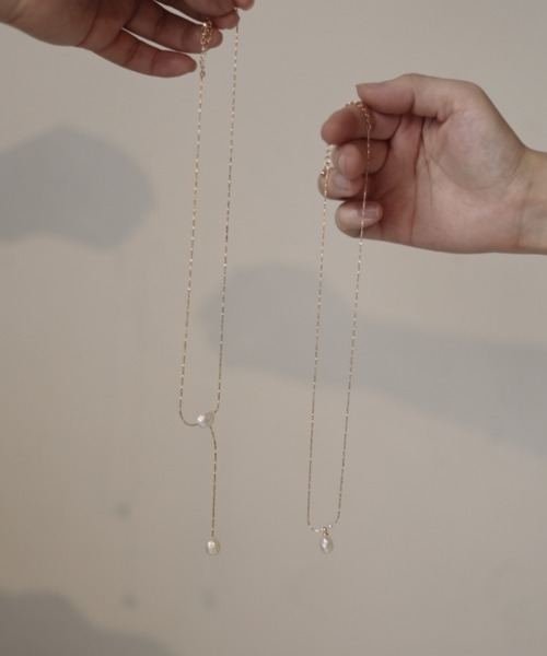 Bab（バブ）の「淡水パールIラインネックレス（ネックレス・レディース・A・ONESIZE）」の9枚目の写真