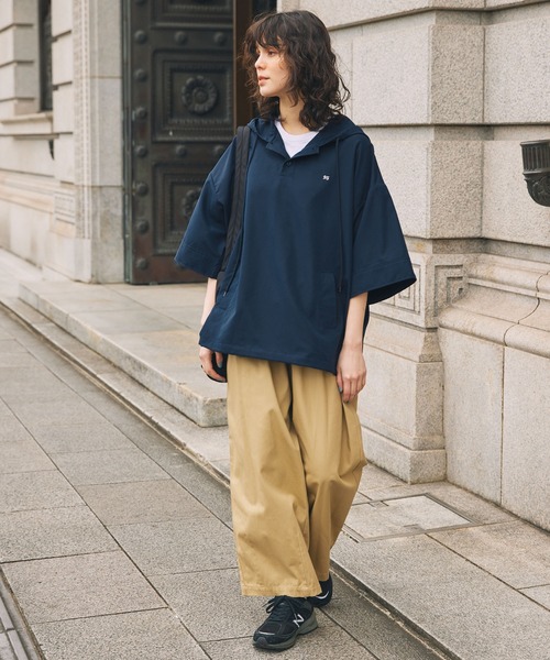 ナンバリング刺繍 半袖 アノラックパーカー MONO-MART LADY'S│MONO