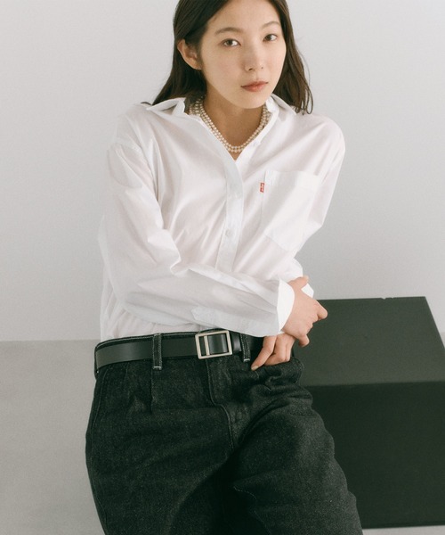Levi's(リーバイス)の「Levi's/リーバイス レギュラーシャツ(シャツ/ブラウス・レディース・ホワイト・XS/S/M)」の1枚目の写真