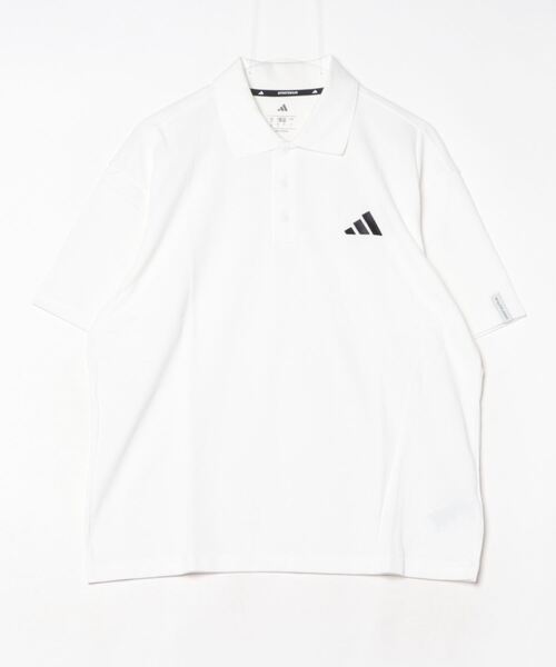 adidas（アディダス）の「アディダス adidas エッセンシャルズ プラス ルーズフィット スモールロゴ 半袖ポロシャツ（ポロシャツ・メンズ・ブラック/ネイビー/ホワイト・S/M/L/LL/3L）」の2枚目の写真