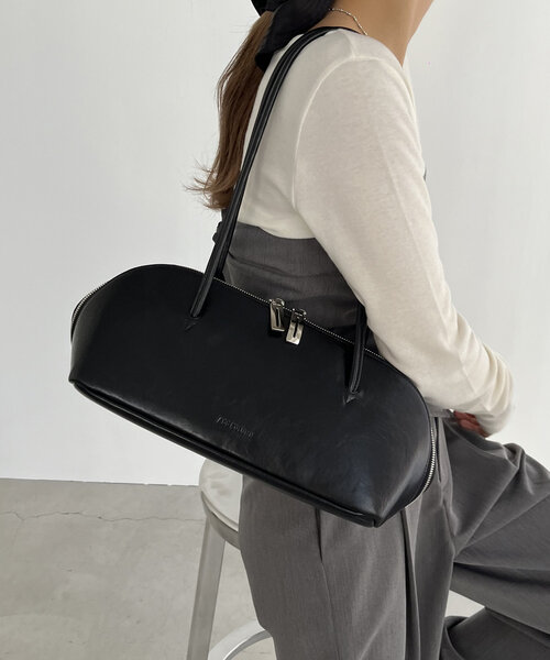 CAPRICIEUX LE'MAGE（カプリシューレマージュ）の「〈ADD CULUMN/アドカラム〉FIGRE BOSTONVINTAGEバッグ（ボストンバッグ・レディース・イエロー/ブラック・FREE）」の2枚目の写真