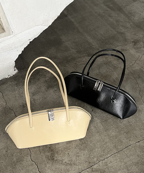 CAPRICIEUX LE'MAGE（カプリシューレマージュ）の「〈ADD CULUMN/アドカラム〉FIGRE BOSTONVINTAGEバッグ（ボストンバッグ・レディース・イエロー/ブラック・FREE）」の8枚目の写真