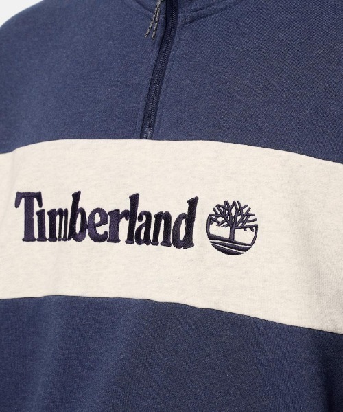 Timberland(ティンバーランド)の「Timberland TOKYO DESIGN COLLECTIVE Half Zip Sweat(ティンバーランド TDC ハーフジップ スウェットシャツ)(スウェット・メンズ・グレー系/ネイビー系・SMALL/MEDIUM/LARGE/X-LARGE)」の12枚目の写真
