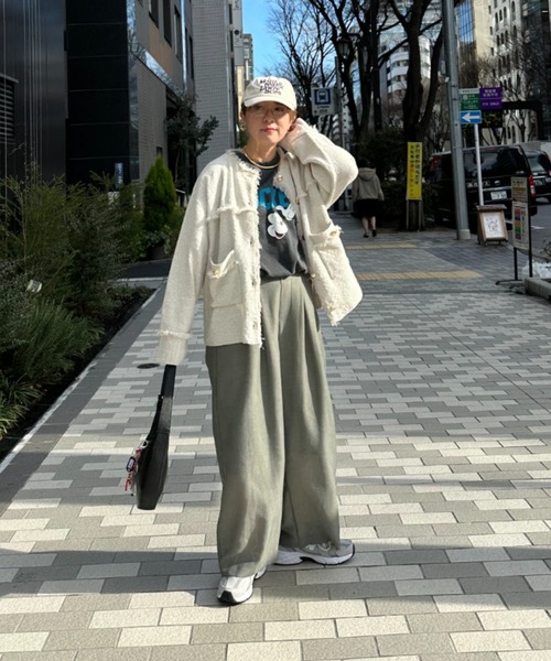 ZOZO限定】TWEED KNIT JACKET（カーディガン/ボレロ）｜MIRROR