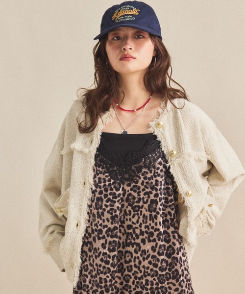 セール】【ZOZO限定】TWEED KNIT JACKET/ツイードニットジャケット