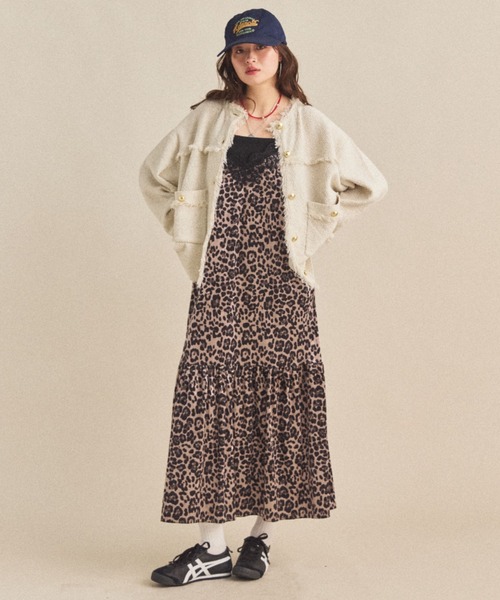 セール】【ZOZO限定】TWEED KNIT JACKET/ツイードニットジャケット