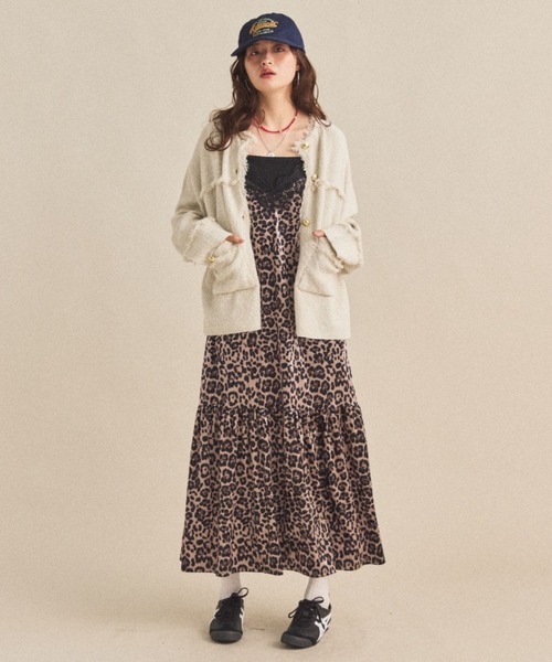 セール】【ZOZO限定】TWEED KNIT JACKET/ツイードニットジャケット