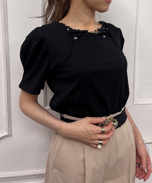 axes femme｜シアー半袖トップス | Rakuten Fashion(楽天