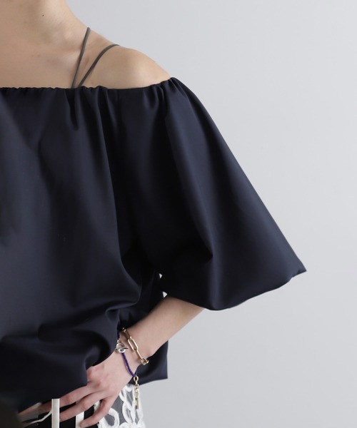 ROSE BUD（ローズバッド）の「バルーンブラウス（シャツ/ブラウス・レディース・レッド/ネイビー・ONE SIZE）」の11枚目の写真