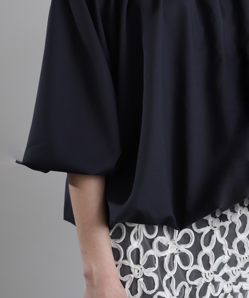 ROSE BUD（ローズバッド）の「バルーンブラウス（シャツ/ブラウス・レディース・レッド/ネイビー・ONE SIZE）」の12枚目の写真