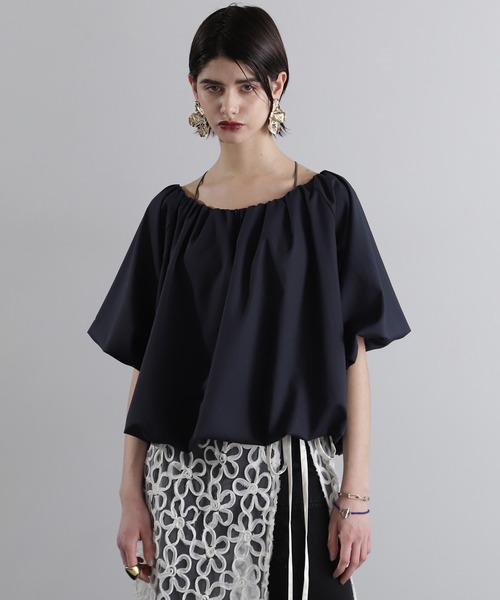 ROSE BUD（ローズバッド）の「バルーンブラウス（シャツ/ブラウス・レディース・レッド/ネイビー・ONE SIZE）」の13枚目の写真