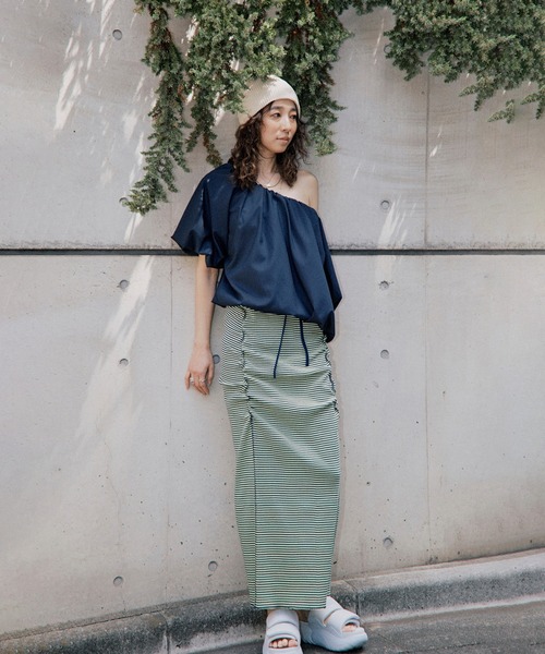 ROSE BUD（ローズバッド）の「バルーンブラウス（シャツ/ブラウス・レディース・レッド/ネイビー・ONE SIZE）」の14枚目の写真