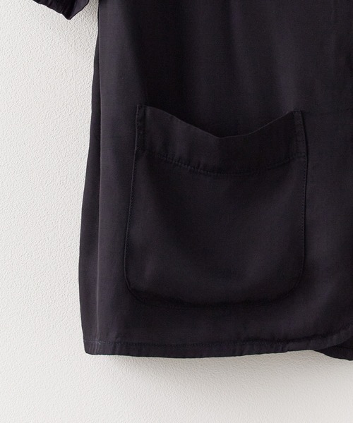 REMI RELIEF(レミレリーフ)の「REMI RELIEF/レミレリーフ レーヨンツイル スカ柄 S/S SHIRT(刺繍) 半袖シャツ(シャツ/ブラウス・メンズ・オフホワイト/ネイビー・M/L/XL)」の13枚目の写真