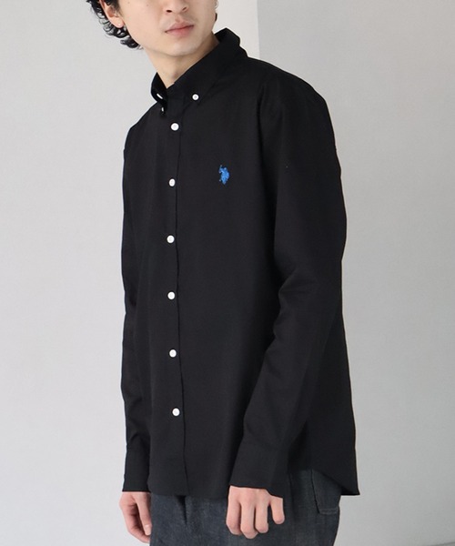U.S. POLO ASSN.(ユーエスポロアッスン)の「【U.S. POLO ASSN./ユーエスポロアッスン】ワンポイントポニー ボタンダウン ロングスリーブシャツ(シャツ/ブラウス・メンズ・ホワイト/ライトブルー/ストライプ/ブラック/ネイビー系/アイボリー系・M/L/LL)」の20枚目の写真