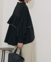 ROSIEE   裾メローバックフレアシャツ