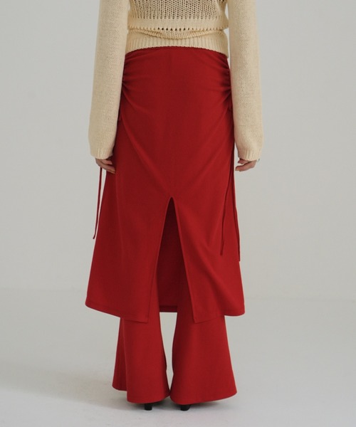 セール】PANTS LAYRED SIDE SHIRRING SKIRT（スカート）｜CLANE
