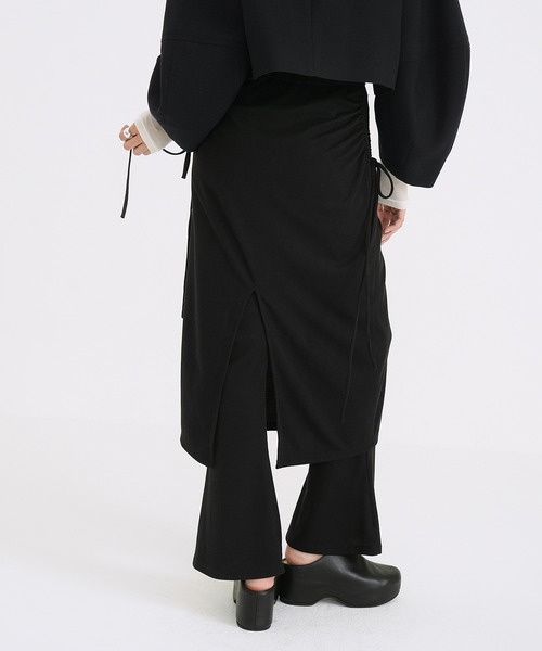 セール】PANTS LAYRED SIDE SHIRRING SKIRT（スカート）｜CLANE