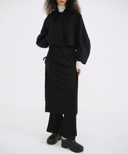 セール】PANTS LAYRED SIDE SHIRRING SKIRT（スカート）｜CLANE