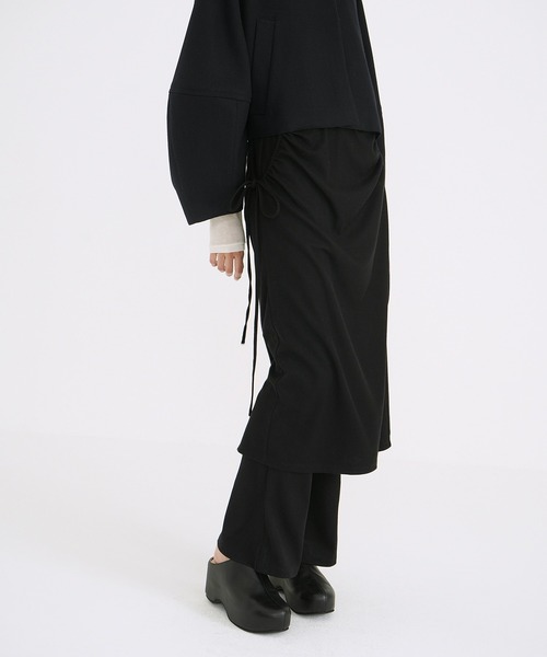 セール】PANTS LAYRED SIDE SHIRRING SKIRT（スカート）｜CLANE